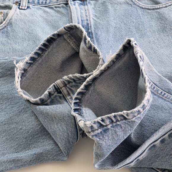 Blue Bay Jeans VTG Mens 34x34 (33) Blue Straight Leg Cotton Western Distressed - Picture 14 of 16